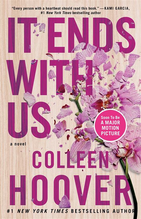  It Ends with Us is a romance novel by Colleen Hoover, published by Atria Books on August 2, 2016. Based on the relationship between her mother and father, Hoover described it as "the hardest book I've ever written." As of 2019, the novel had sold over one million copies worldwide and been translated into over twenty languages. 